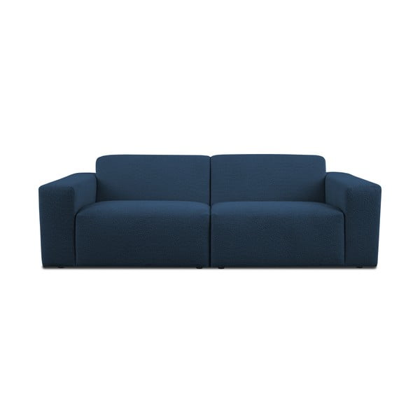 Iš boucle sofa tamsiai mėlynos spalvos 228 cm Roxy – Scandic