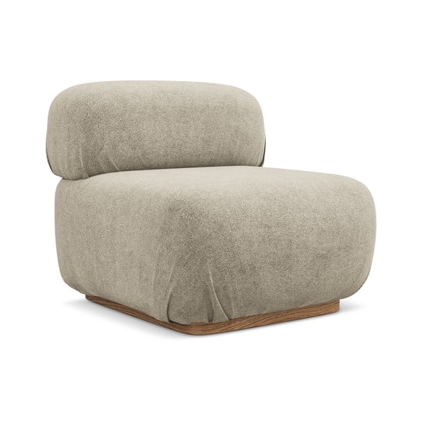 Smėlio spalvos iš boucle modulinė sofos dalis Ailani – Makamii-image-3