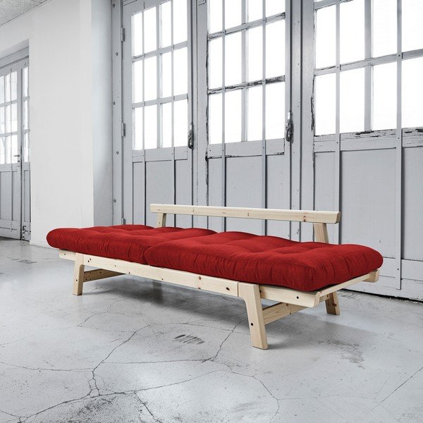 Sofa lova "Karup Step Natural/Passion Red-image-3