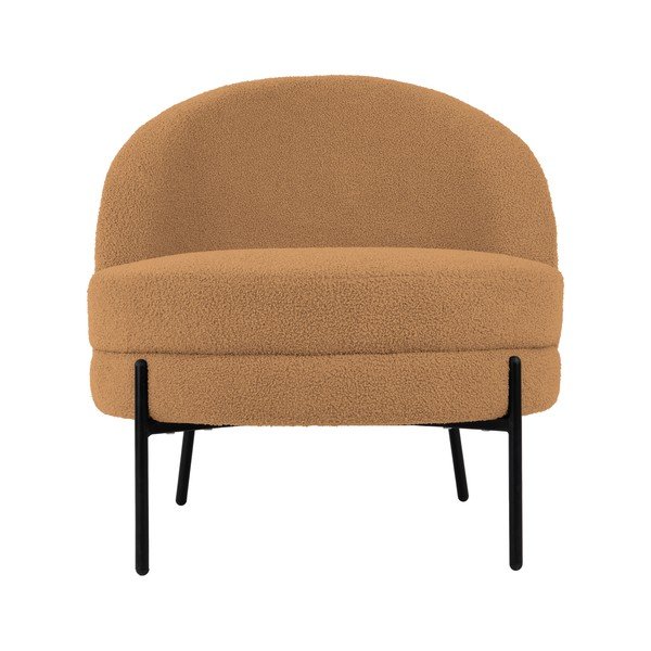 Iš boucle krėslas šviesiai rudos spalvos Noble – Leitmotiv-image-2