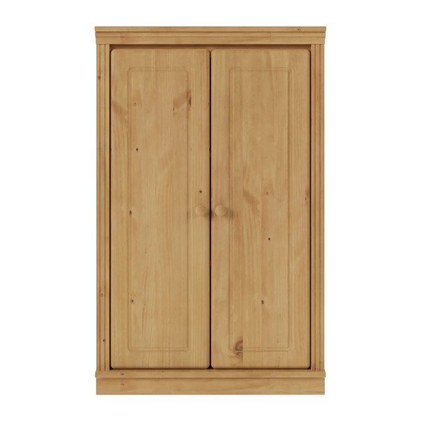 Šviesios natūralios spalvos iš pušies masyvo spintelė 74x118x35 cm Anita – Støraa