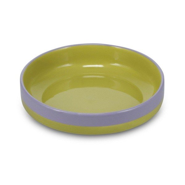 Žalios spalvos/violetinės spalvos sriubos iš akmens masės lėkštė ø 21 cm Duo – ONA