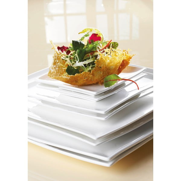 Balta porcelianinė gili lėkštė Maxwell & Williams East Meets West, 21,5 x 21,5 cm-image-4