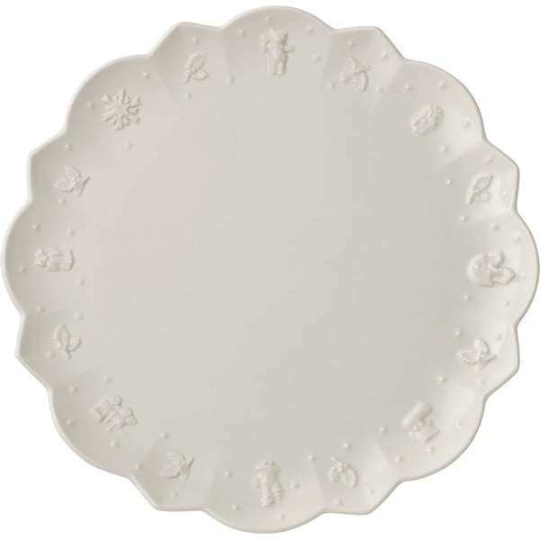 Balta porcelianinė kalėdinė lėkštė Toy´s Delight Villeroy&Boch, ø 29,5 cm