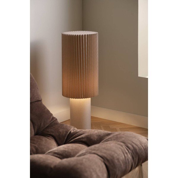 Smėlio spalvos iš tekstilės pastatomas šviestuvas (aukštis 80 cm) Harriet – Jotex-image-1