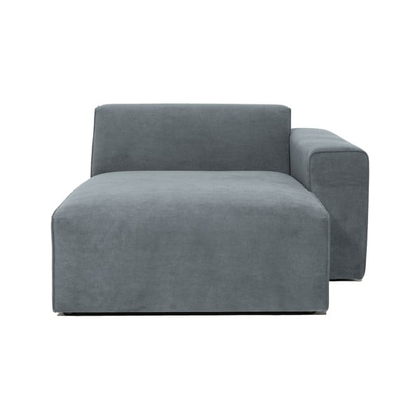 Iš kordinio velveto modulinė sofa pilkos spalvos (su dešiniuoju kampu) Sting – Scandic