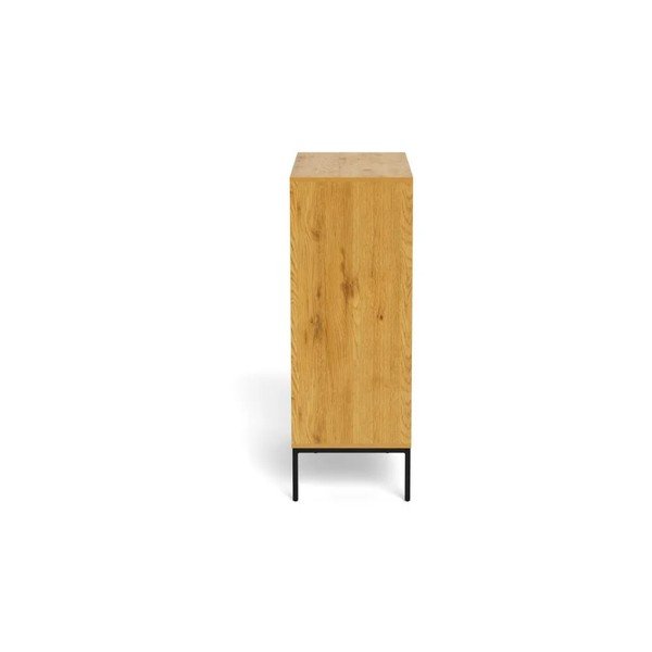 Natūralios spalvos šoninė spintelė iš ąžuolo 80x110x40 cm Palmdale – Actona-image-3