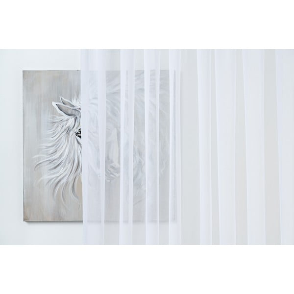 Iš šydo permatoma užuolaida baltos spalvos 300x260 cm Crush – Mendola Fabrics-image-1