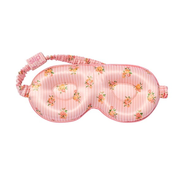 Oranžinės spalvos/rožinės spalvos iš šilko miego kaukė Contour Petal – slip