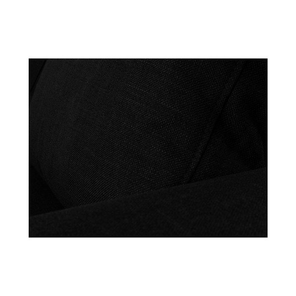 Juoda kampinė sofa-lova su šezlongu dešinėje pusėje Mazzini Sofos Iris-image-4