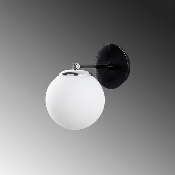 Juodai baltas sieninis šviestuvas Opviq lights My Legend-image-1