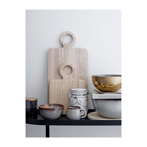 Pilkos spalvos keraminis dubuo Bloomingville Sandrine-image-1