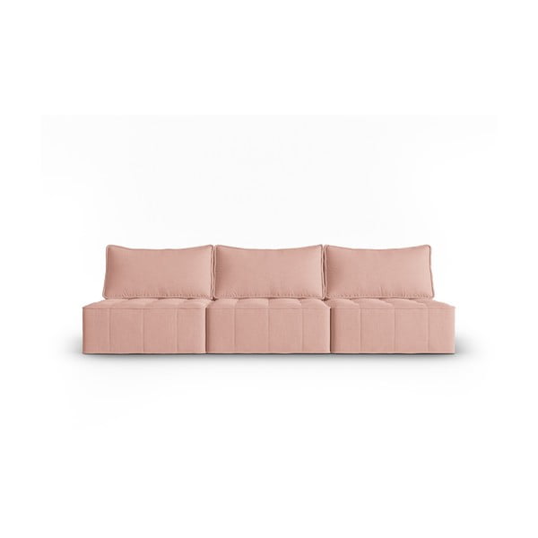 Sofa rožinės spalvos 240 cm Mike – Micadoni Home