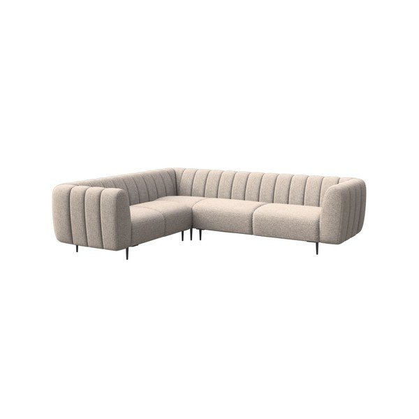 Kampinė sofa smėlio spalvos (su kairiuoju kampu/„L“ formos) Shel – Ghado-image-2