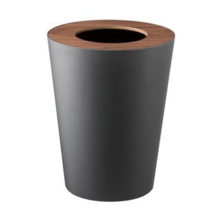 Juoda šiukšlių dėžė YAMAZAKI Rin Round