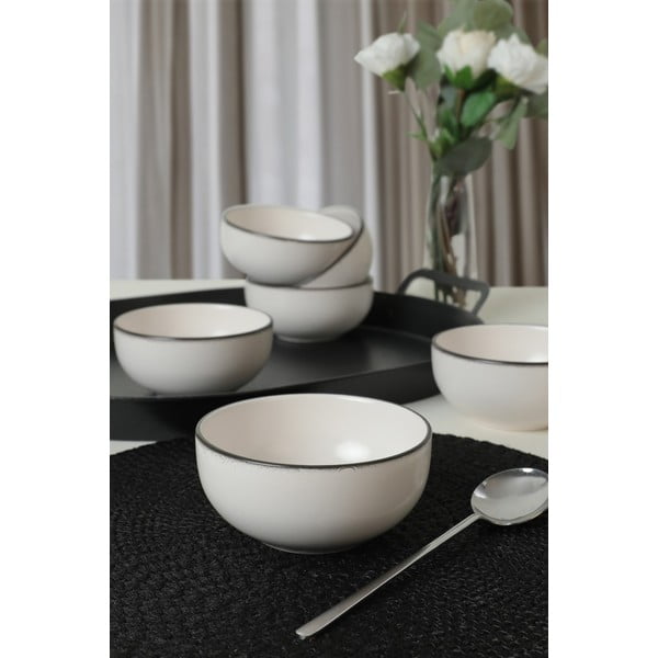 Iš keramikos maži dubenys baltos spalvos 6 vnt. – Hermia-image-1