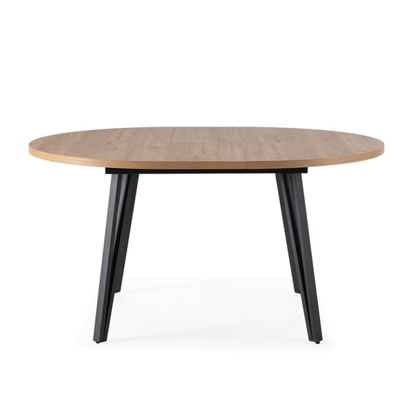 Apvalios formos prailginamas valgomojo stalas natūralios spalvos ø 120 cm Cleo – Marckeric-image-3