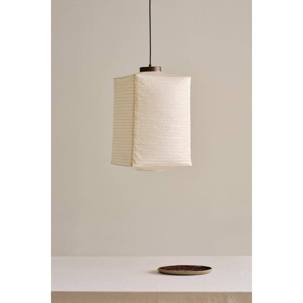 Smėlio spalvos iš popieriaus kabantis šviestuvas ø 35 cm Sally – Jotex-image-2