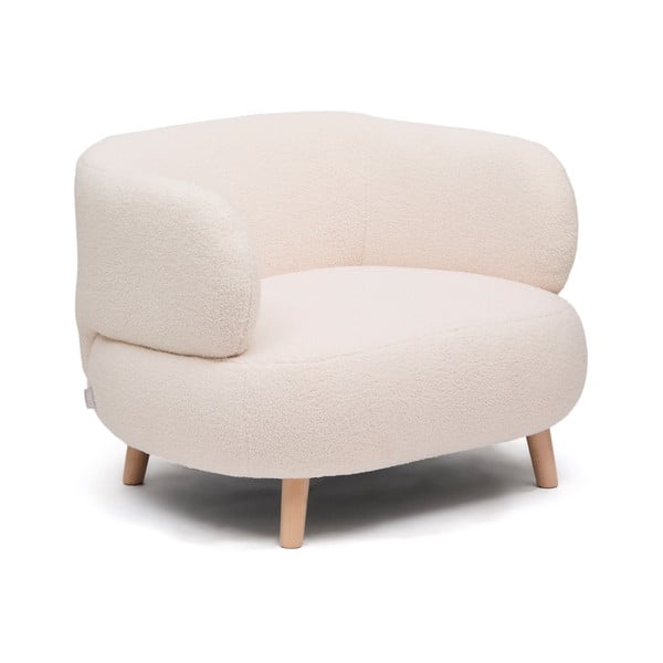 Smėlio spalvos iš boucle krėslas Luisa – Kave Home