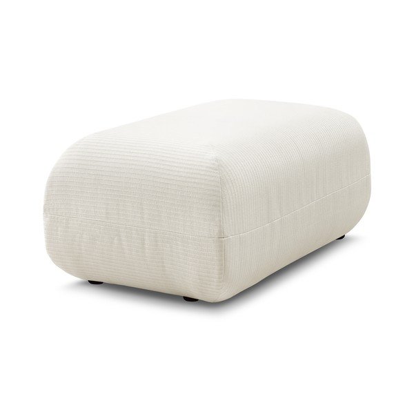 Baltas velvetinis pufas Lecomte - Bobochic Paris-image-4