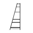 Juodos spalvos knygų spinta TemaHome Delta