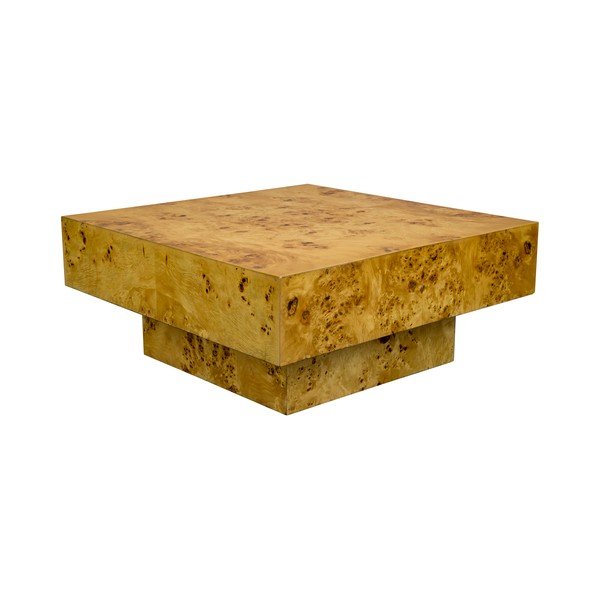 Natūralios spalvos kavos staliukas iš riešutmedžio 90x90 cm Quinn – Dutchbone-image-2