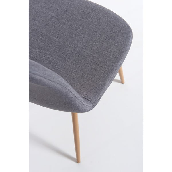 2 šviesiai pilkų valgomojo kėdžių rinkinys Bonami Essentials Lissy-image-4