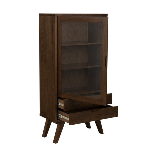 Vitrina rudos spalvos iš ąžuolo 72x145x36 cm A-Line – Actona-image-2