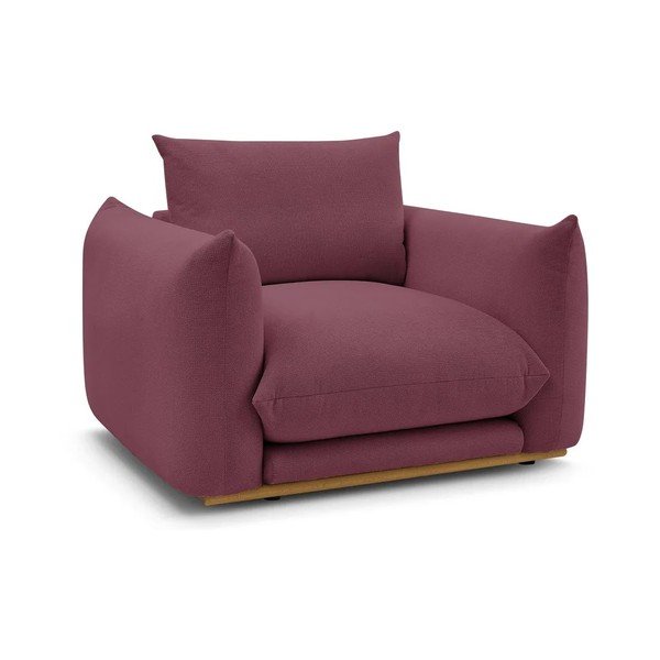 Krėslas bordo spalvos Ernest – Bobochic Paris
