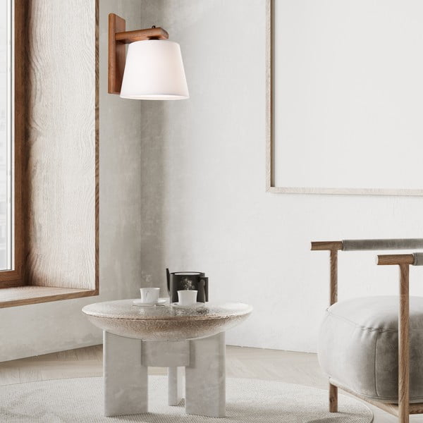 Sieninė lempa tamsiai rudos spalvos ø 20 cm Aida – LAMKUR-image-1