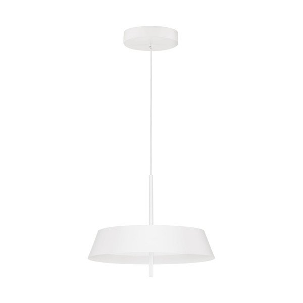 Baltos spalvos iš aliuminio kabantis šviestuvas LED su pritemdymo funkcija ø 45 cm Velio – Nova Luce
