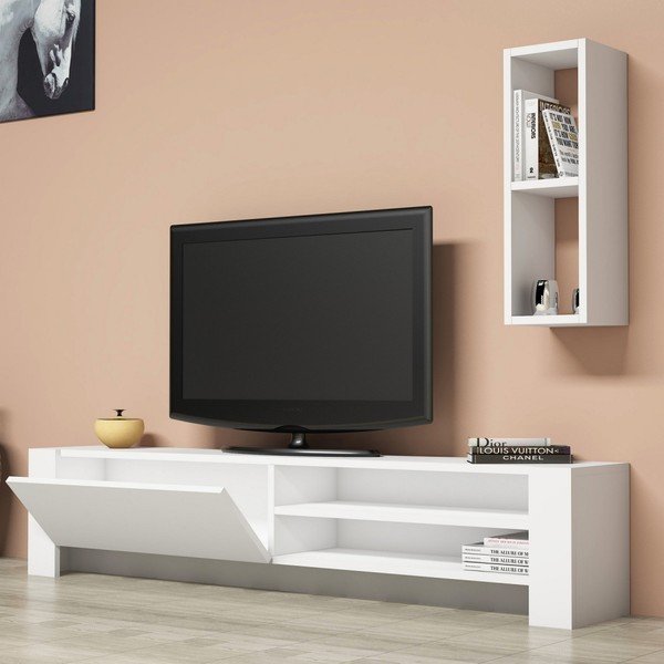 Baltas TV staliukas Naz-image-3