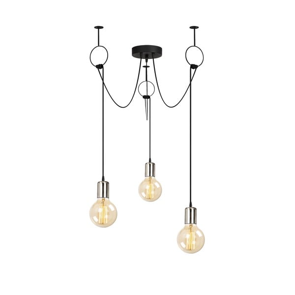 Juodas pakabinamas šviestuvas Opviq lights Sirin-image-2