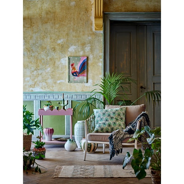 Rožinės spalvos iš pušies masyvo konsolinis staliukas 40x60 cm Isola – Bloomingville-image-3