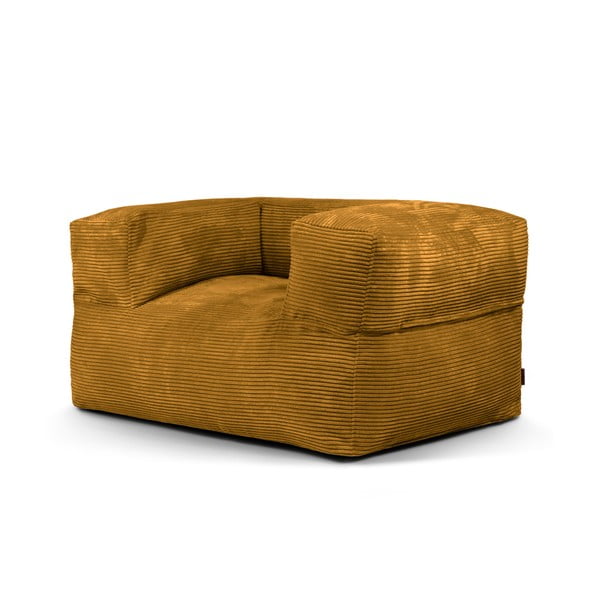 Garstyčių spalvos iš kordinio velveto sėdmaišis MooG – SLOWDOWN