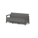 Pilkos spalvos sodo sofa Scandi Linea – Keter