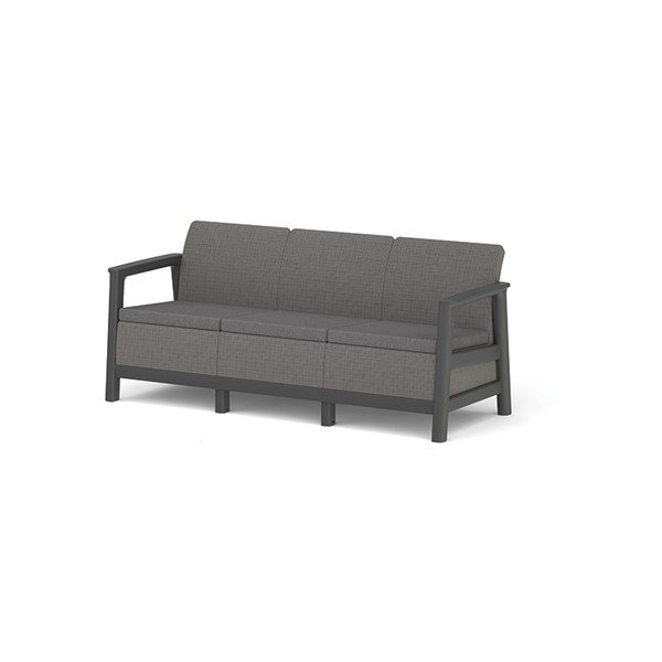 Pilkos spalvos sodo sofa Scandi Linea – Keter
