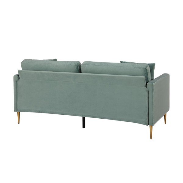 Turkio spalvos sofa iš velveto 184 cm Highland – Støraa-image-3