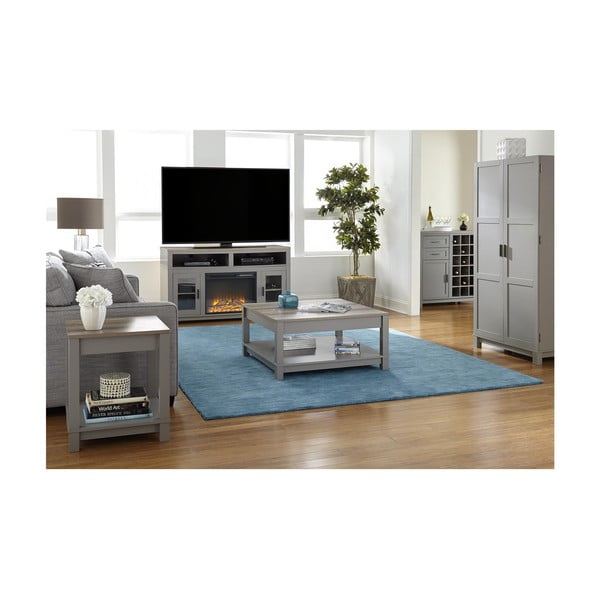 Kavos staliukas pilkos spalvos/natūralios spalvos iš ąžuolo 89x89 cm Carver – Støraa-image-2