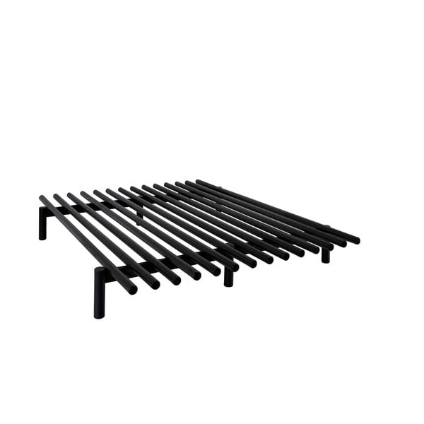Juodos pušies lovos rėmas Karup Design Pace Black, 180 x 200 cm