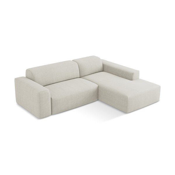 Smėlio spalvos kampinė sofa (su dešiniuoju kampu/su gultu) Keli – Makamii-image-3