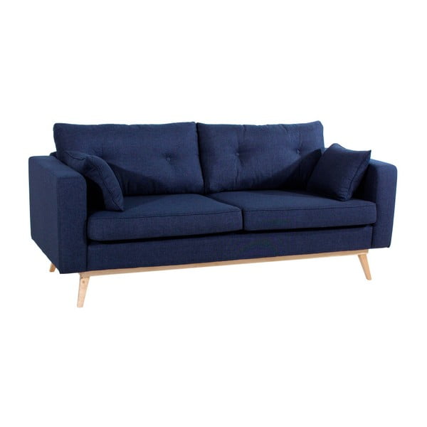 Tamsiai mėlyna trijų vietų sofa "Max Winzer Tomme