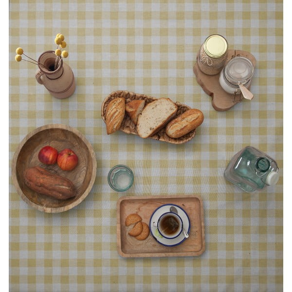 Staltiesė Couture geltonos spalvos Vichy, 140 x 200 cm-image-2