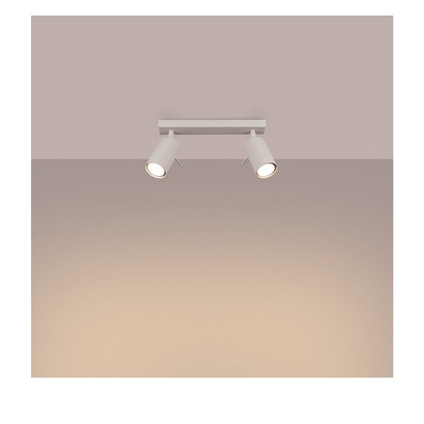 Kreminės spalvos taškinis šviestuvas 6x30 cm Etna – Sollux-image-2