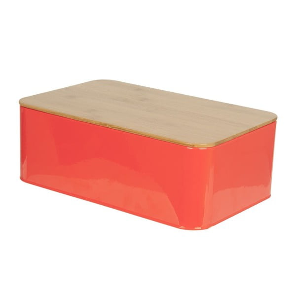 Kietos neoninės oranžinės spalvos duonos dėžutė
