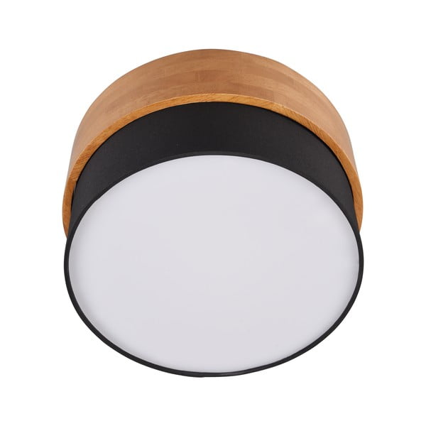 Lubinis šviestuvas juodos spalvos/natūralios spalvos su tekstiliniu gaubtu Seasons – Trio-image-2