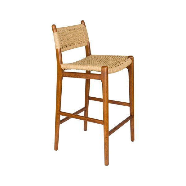 Natūralios spalvos iš buko masyvo baro taburetė (sėdynės aukštis 67,5 cm) Cecile – Dutchbone
