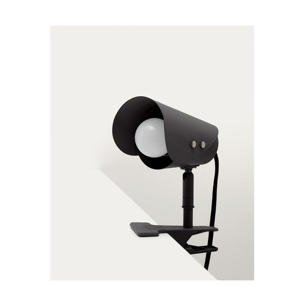 Juodos spalvos iš metalo stalinis šviestuvas su segtuku (aukštis 16 cm) Jula – Kave Home-image-4
