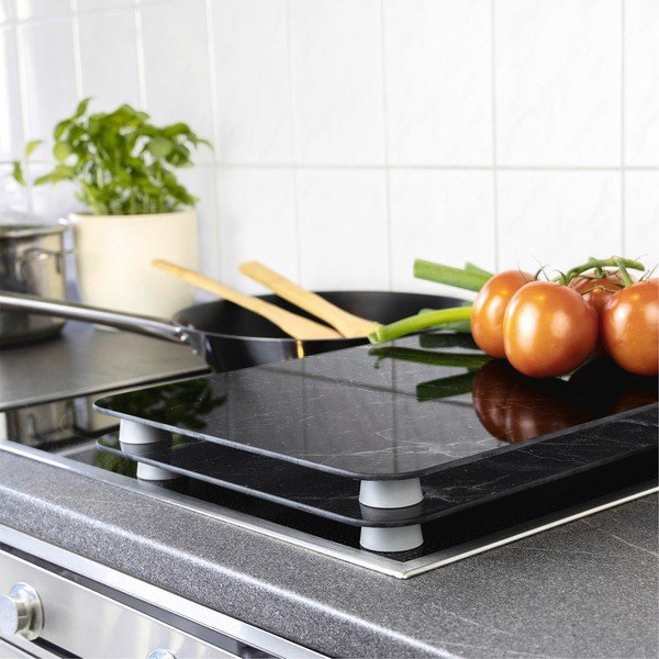 Iš grūdinto stiklo viryklės dangčiai 2 vnt. 52x30 cm Abdeckplatte  – Wenko-image-1