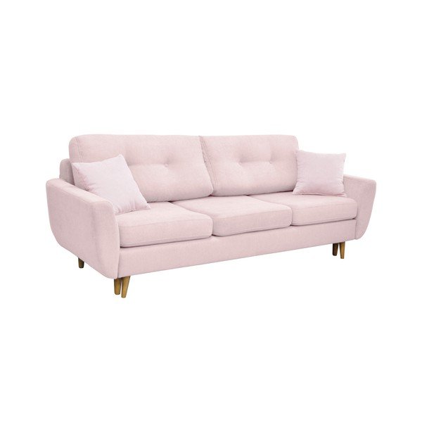 Rožinė sofa lova su šviesiomis kojomis Mazzini Sofos Rose-image-3